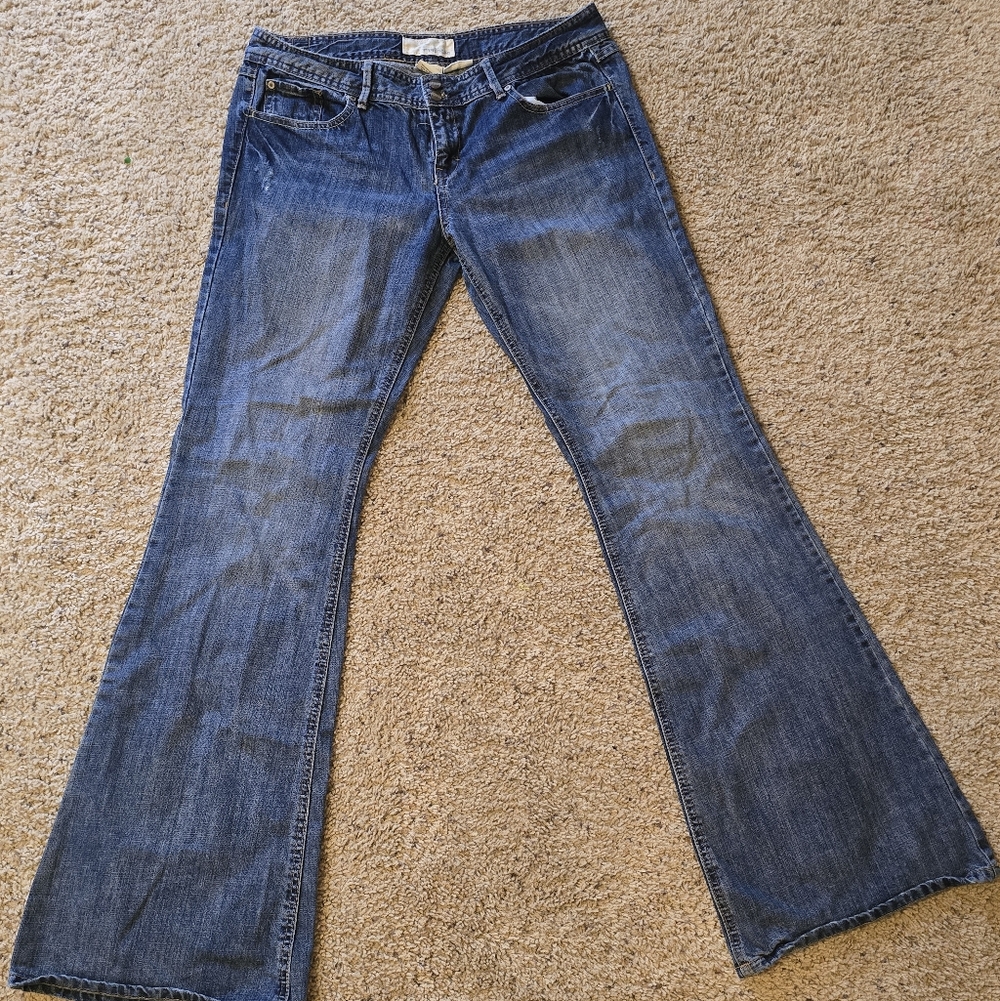 Maurices Dark Blue Flare Jeans